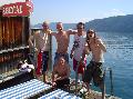 Seeboden in �sterreich - Matze, Martin, Sven, Basti und Chrissy am Millst�tter See im Juli 2006